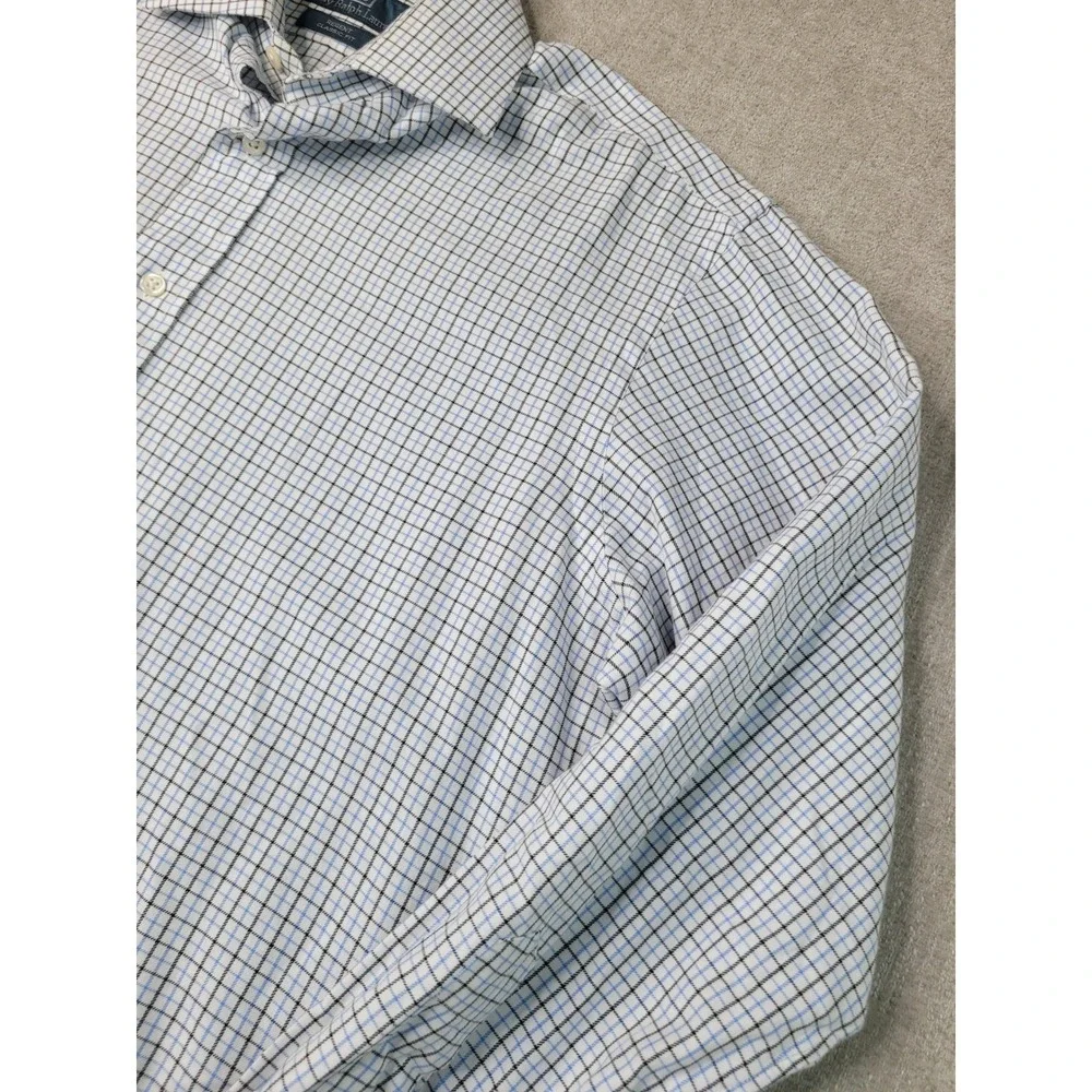 Polo Ralph Lauren Button Down Shirt Mens‎ 15.5 Blue Check Regent Classic Fit